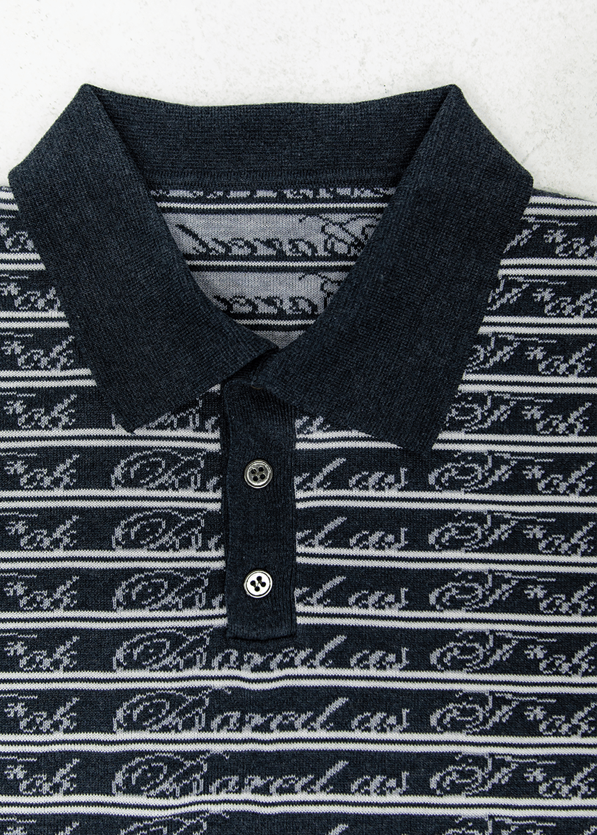 Script Knit Polo - Boredom Kills